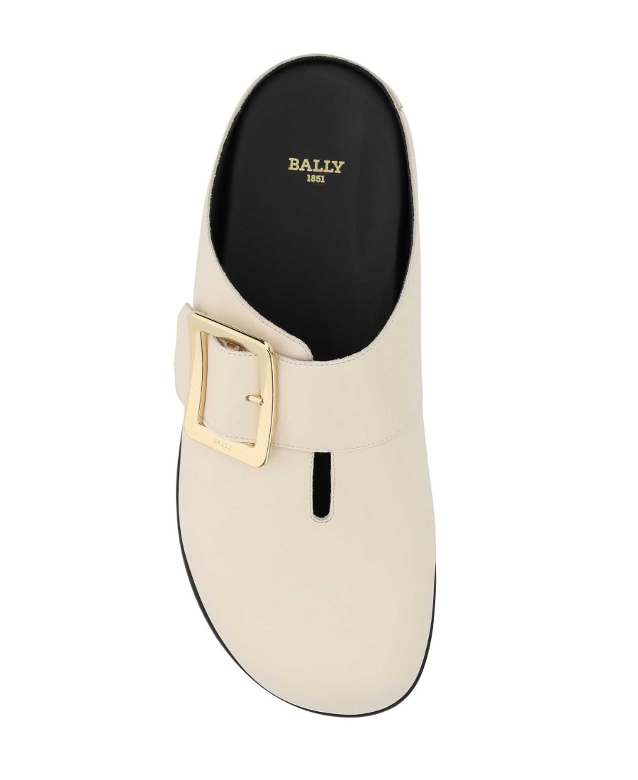 Bally Lulu Buckle Detail Slip-on Mules In Nude