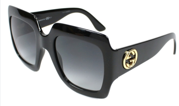Gucci Logo Details Sunglasses In Gray
