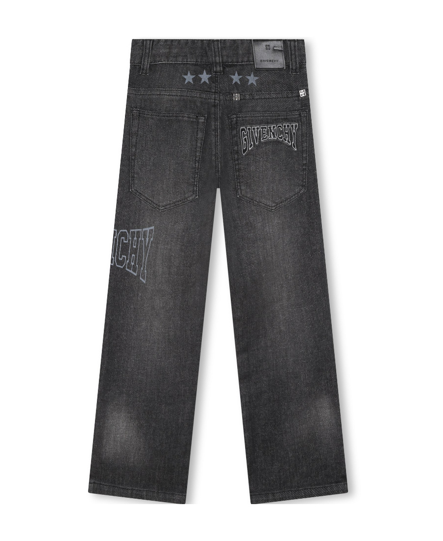 Givenchy Logo Bag Jeans In Black