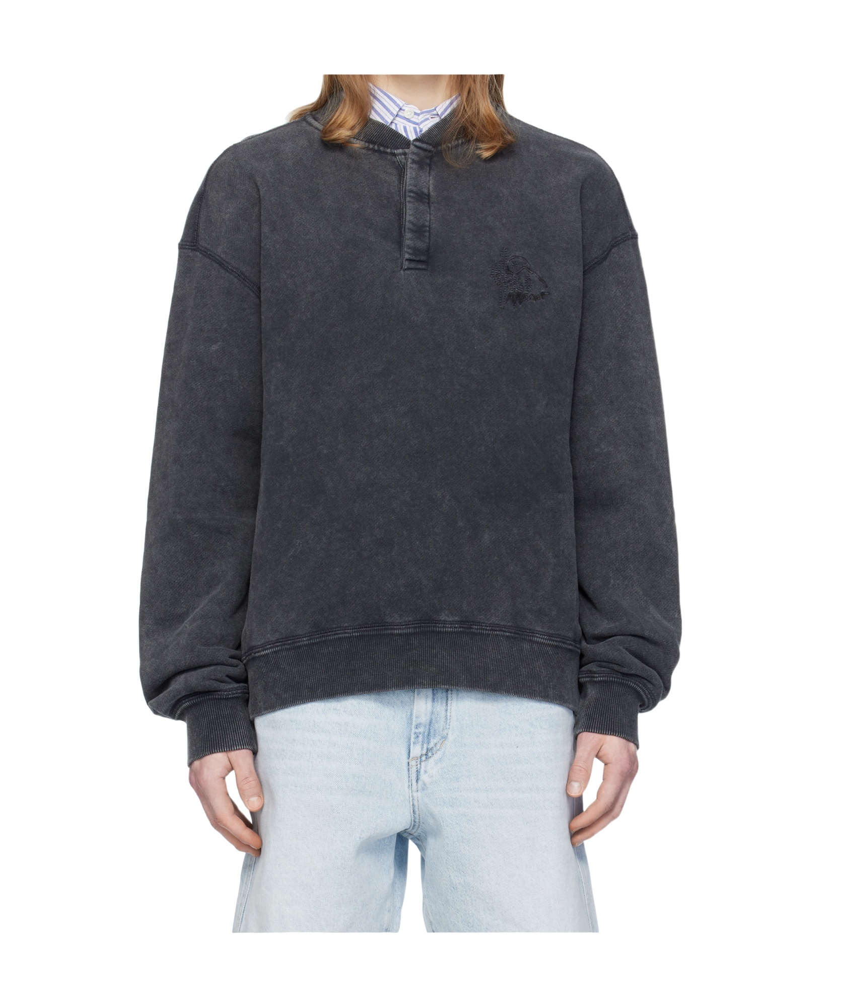 Isabel Marant Black Mathias Sweatshirt In Black