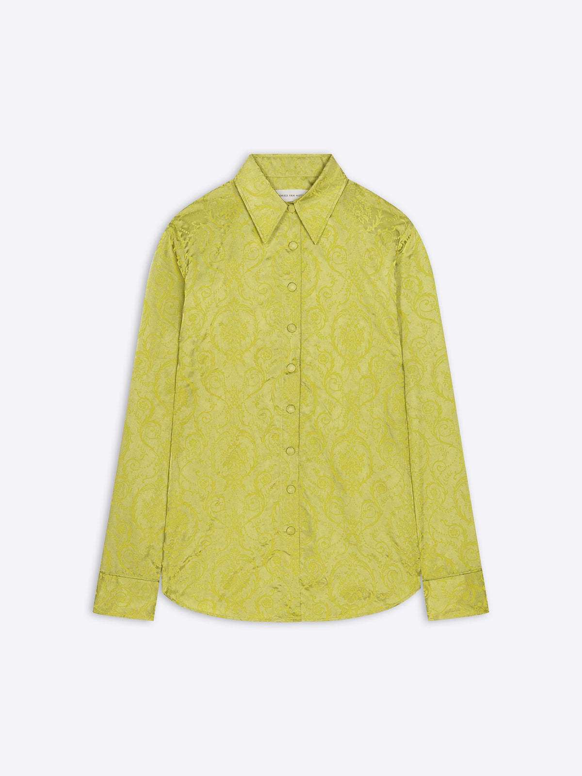 Dries Van Noten Shirt With Baroque Paisley Pattern In Green