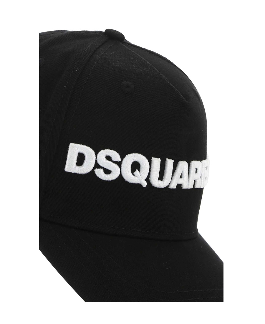 Dsquared2 Logo Embroidered Cap In Black