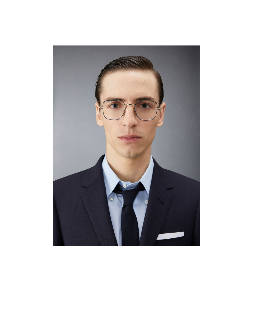 Thom Browne Square-frame Glasses In Multicolor