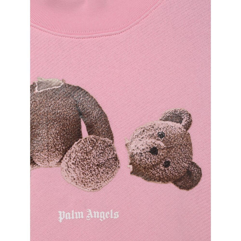 PALM ANGELS PALM ANGELS KIDS TEDDY BEAR PRINTED SWEATSHIRT