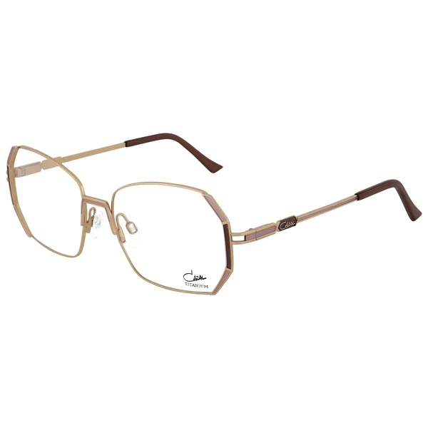 Cazal Geometric-frame Glasses In Gold