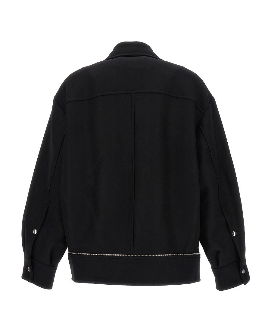Khaite Long-sleeved Zipper Jacket In Black