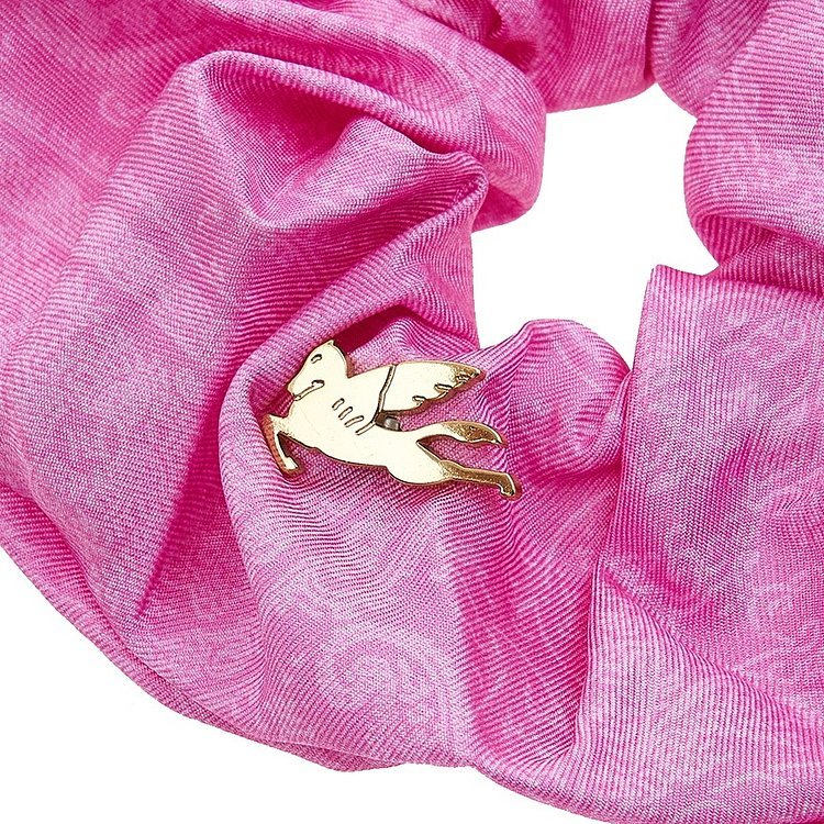 Etro Logo Hair Ring In Pink