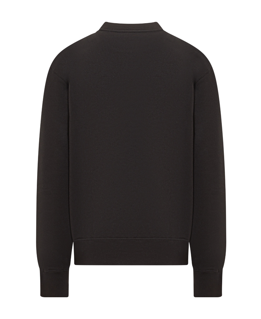 Ferragamo Logo-embroidered Sweatshirt In Black