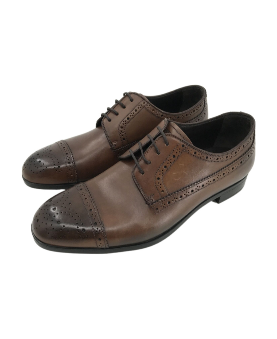 Emporio Armani Logo Business Casual Shoes In Black
