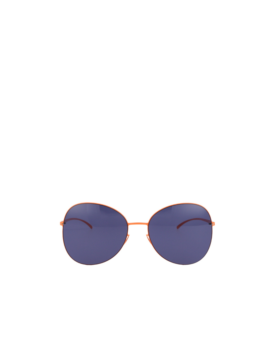 Mykita X Maison Margiela Round Frame Sunglasses In Blue