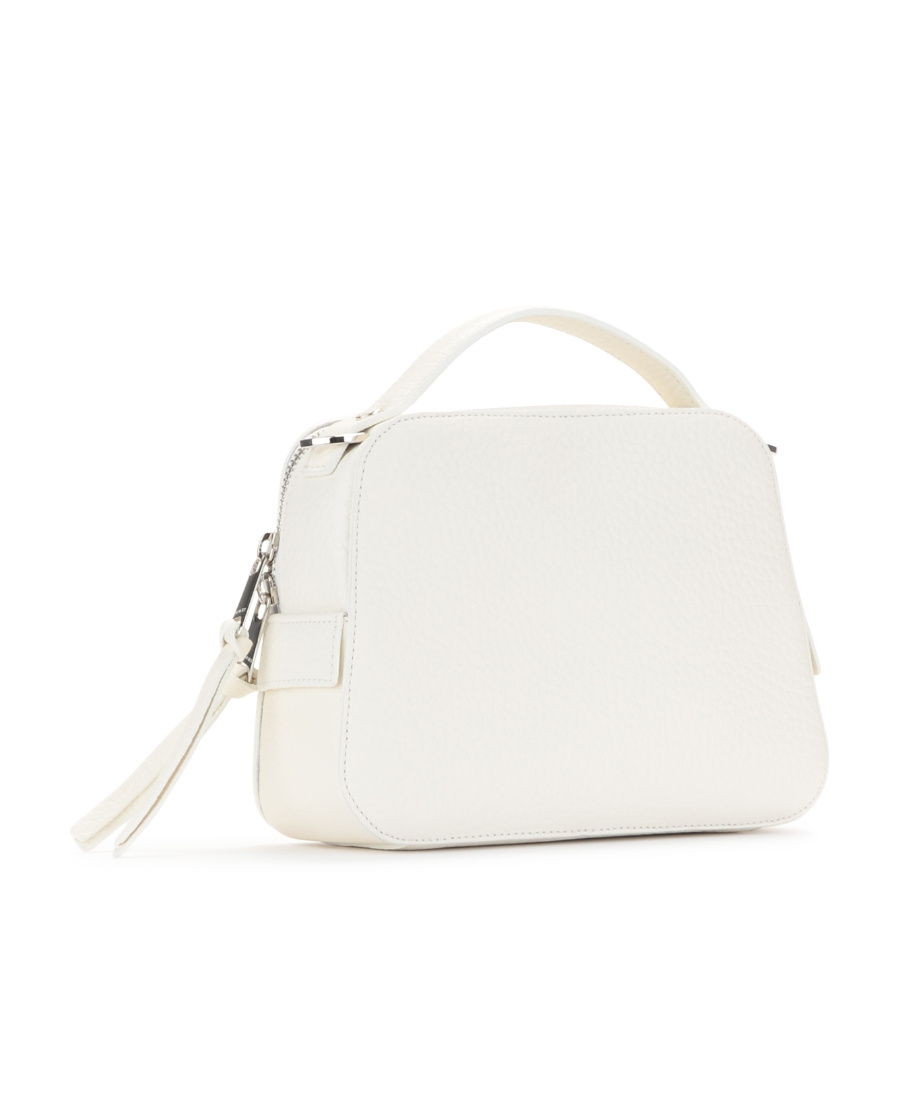 Orciani Logo Letter Shoulder Bag In White