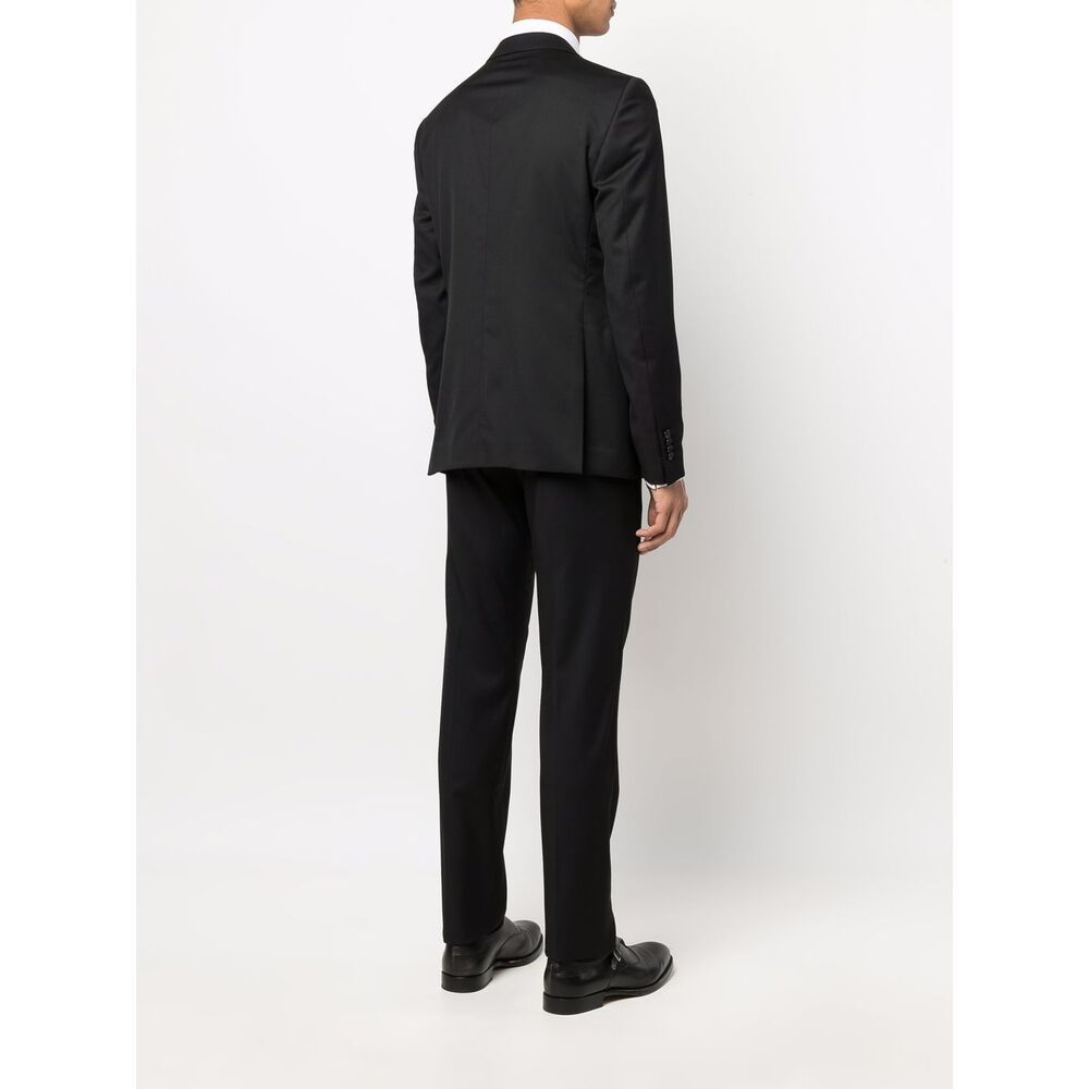 Tagliatore Men's Two Bottoms Suit In Black