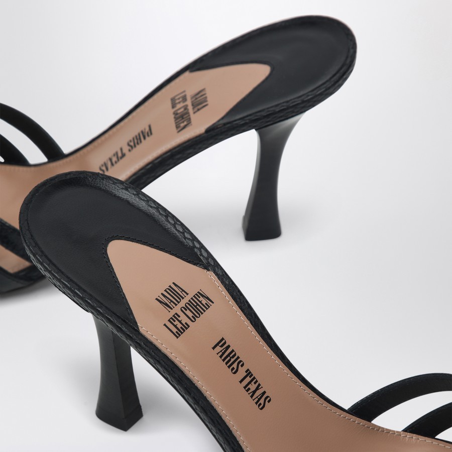 Shop Paris Texas Pointed High-heeled Sandals In Black