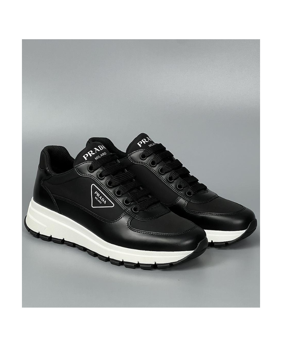 PRADA LOGO DETAILS LOW-TOP CASUAL SHOES