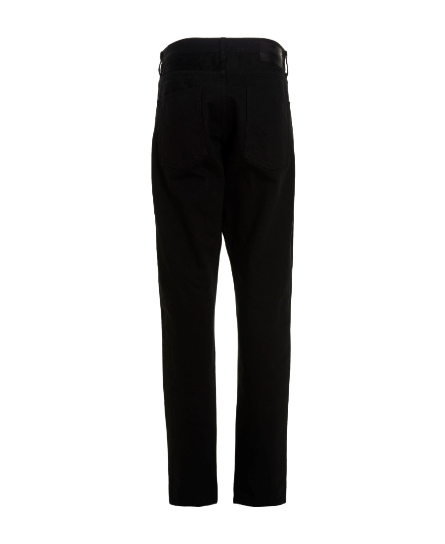 Moncler Micro-standard Denim Casual Pants In Black
