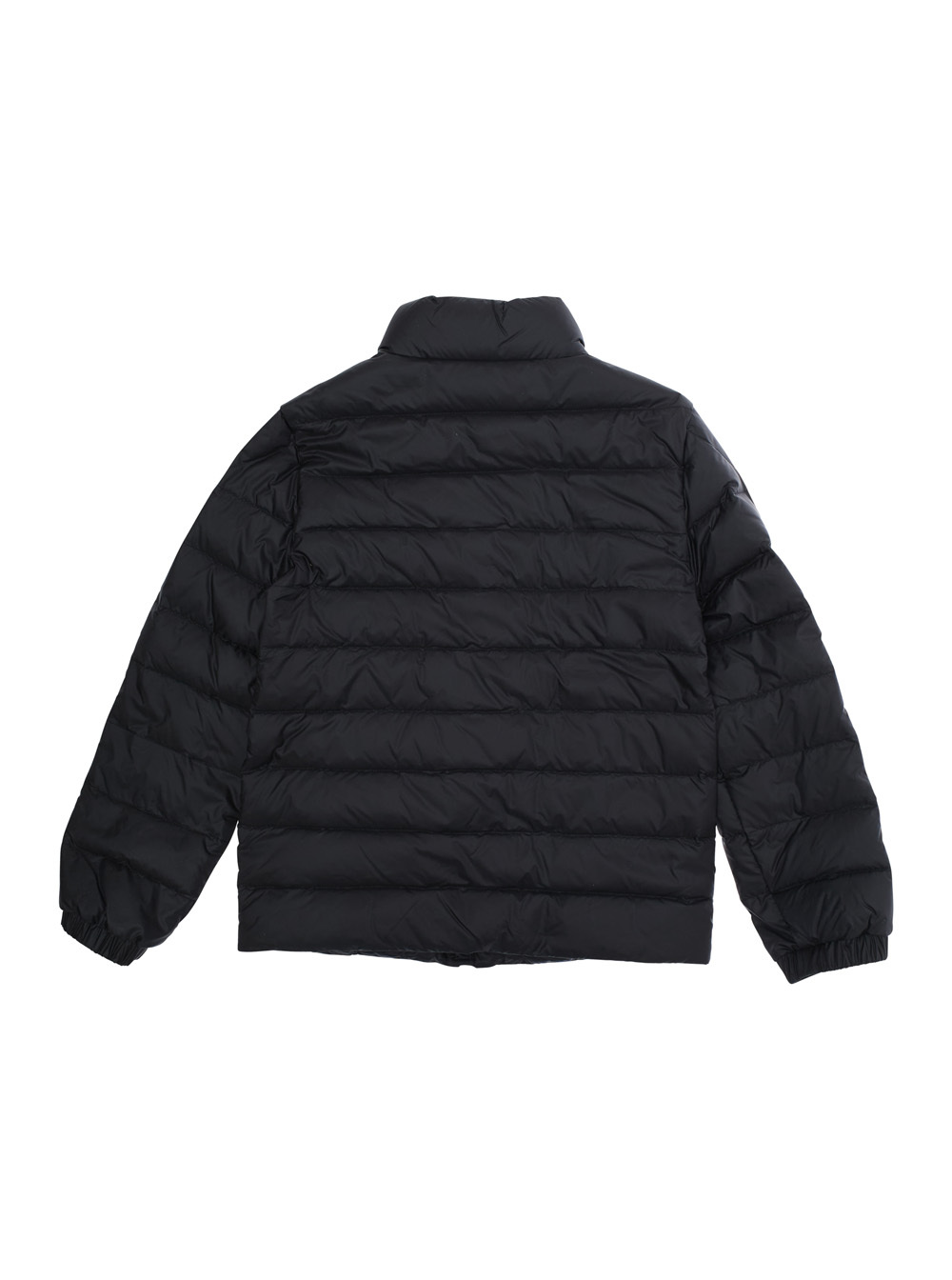 Moncler Long Sleeve Cotton Coat In Black