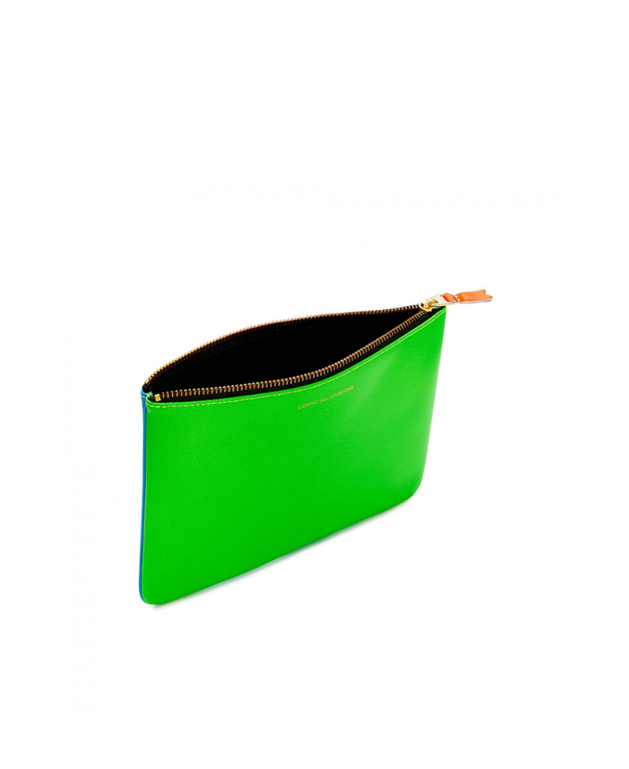 Comme Des Garçons Portafoglio Super Fluo Blu Verde In Green