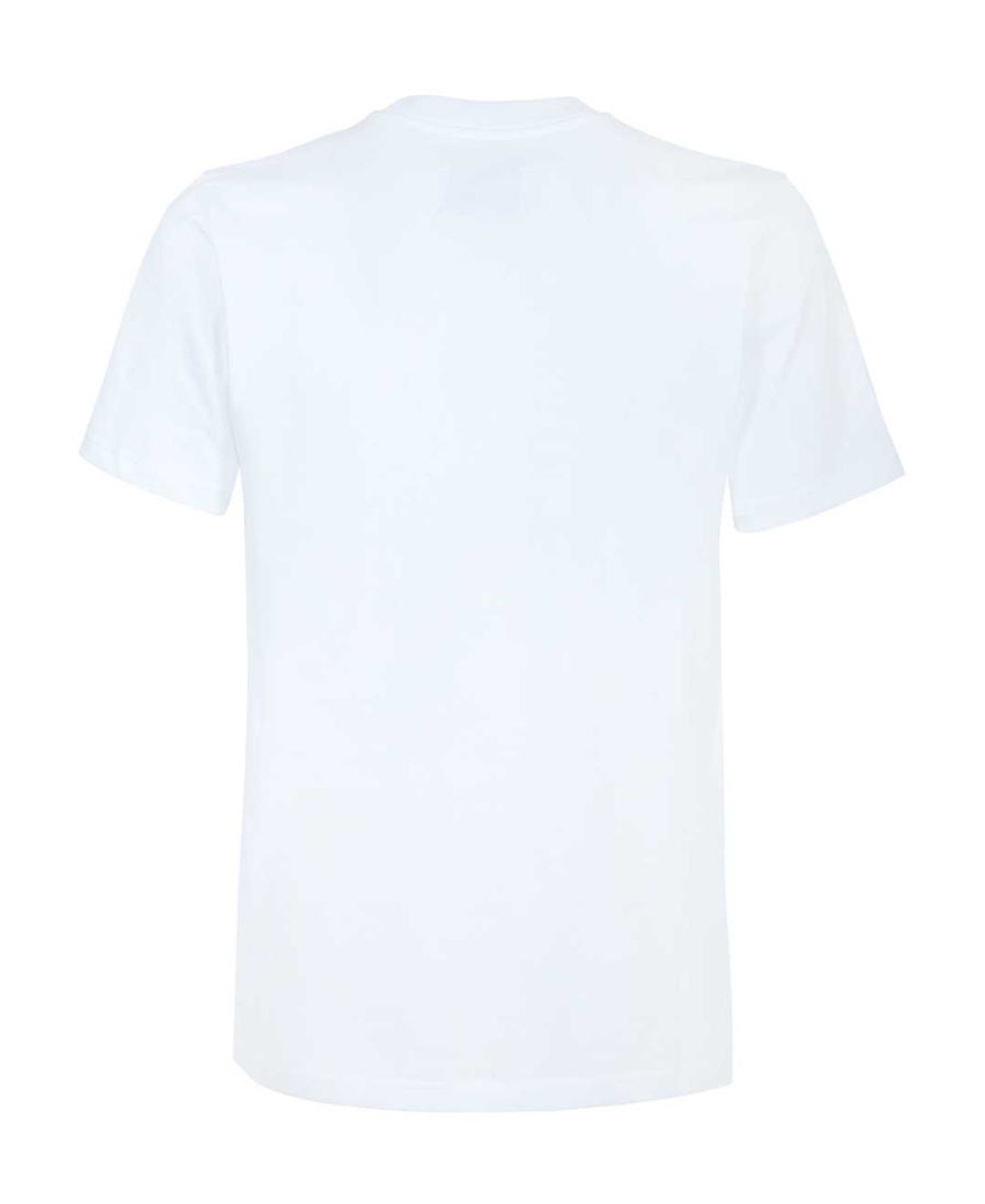 Casablanca Pattern Printed Short-sleeved T-shirt In White