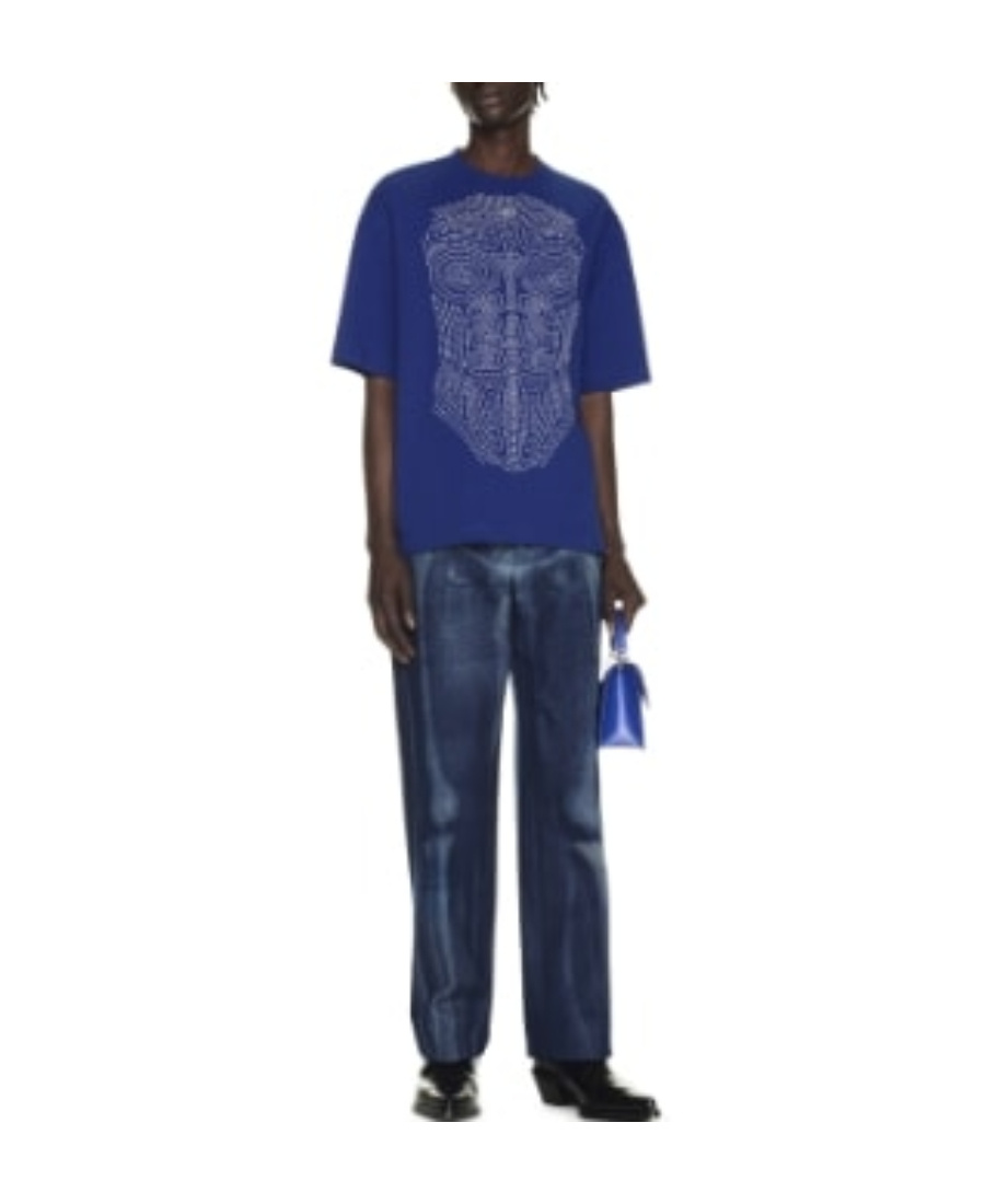 Shop Off-white Body Stitch T-shirt In Blue
