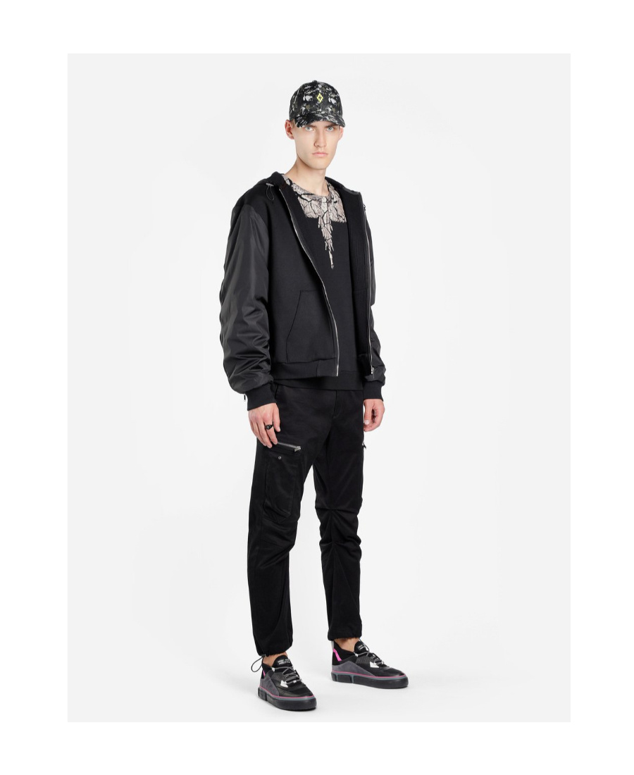 Marcelo Burlon County Of Milan Wings Prints Sweatshirt In Black