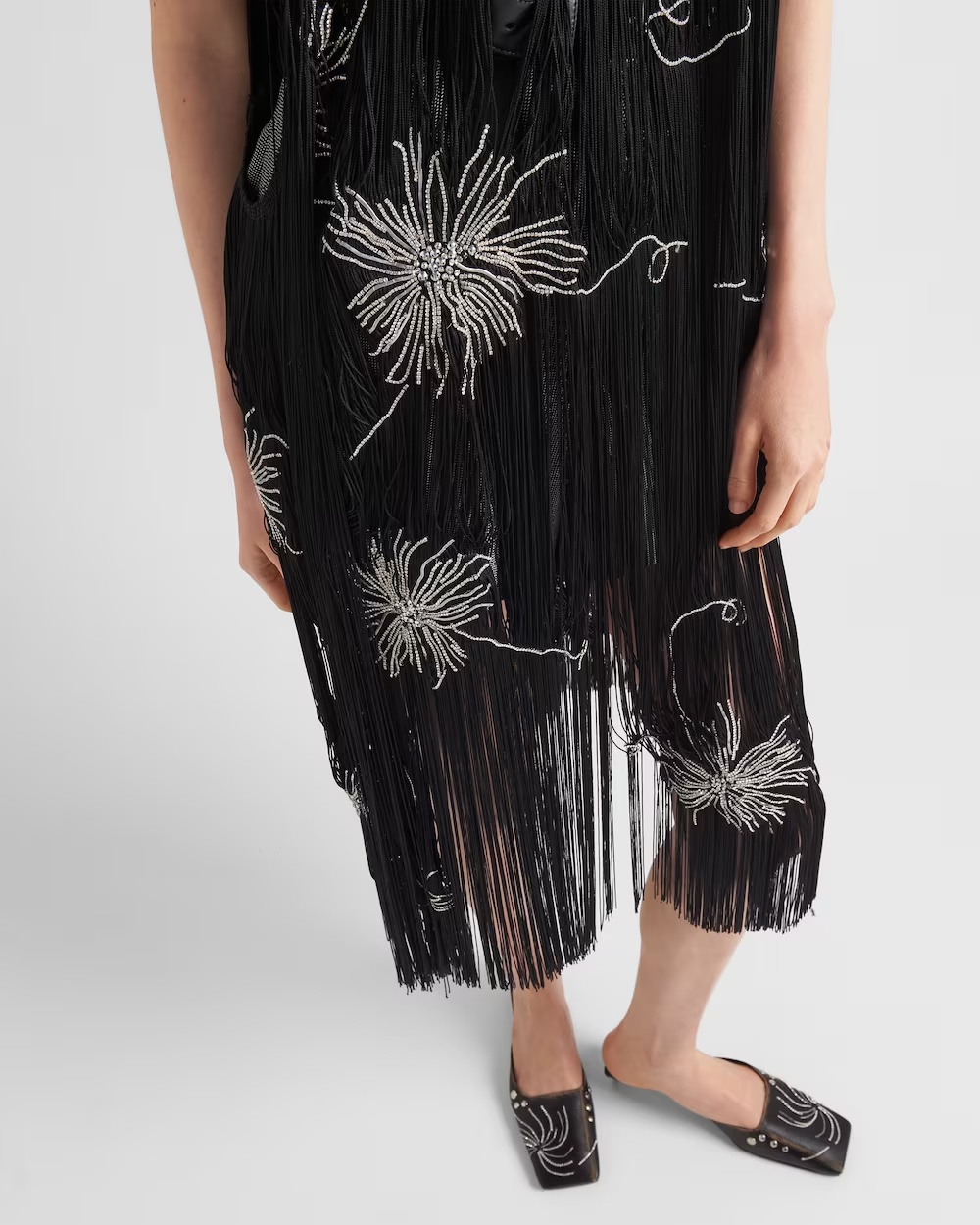 Prada Sleeveless Black Dress In Black