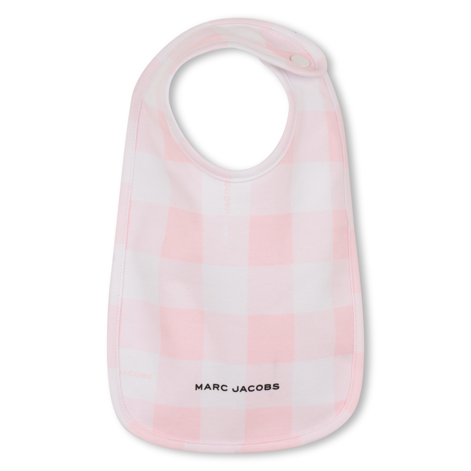Marc Jacobs Checked-pattern Collared Babygrow Set In White