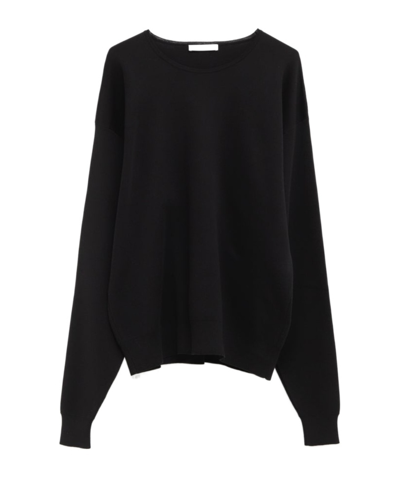 Lemaire Long Sleeved Crewneck Jumper In Black