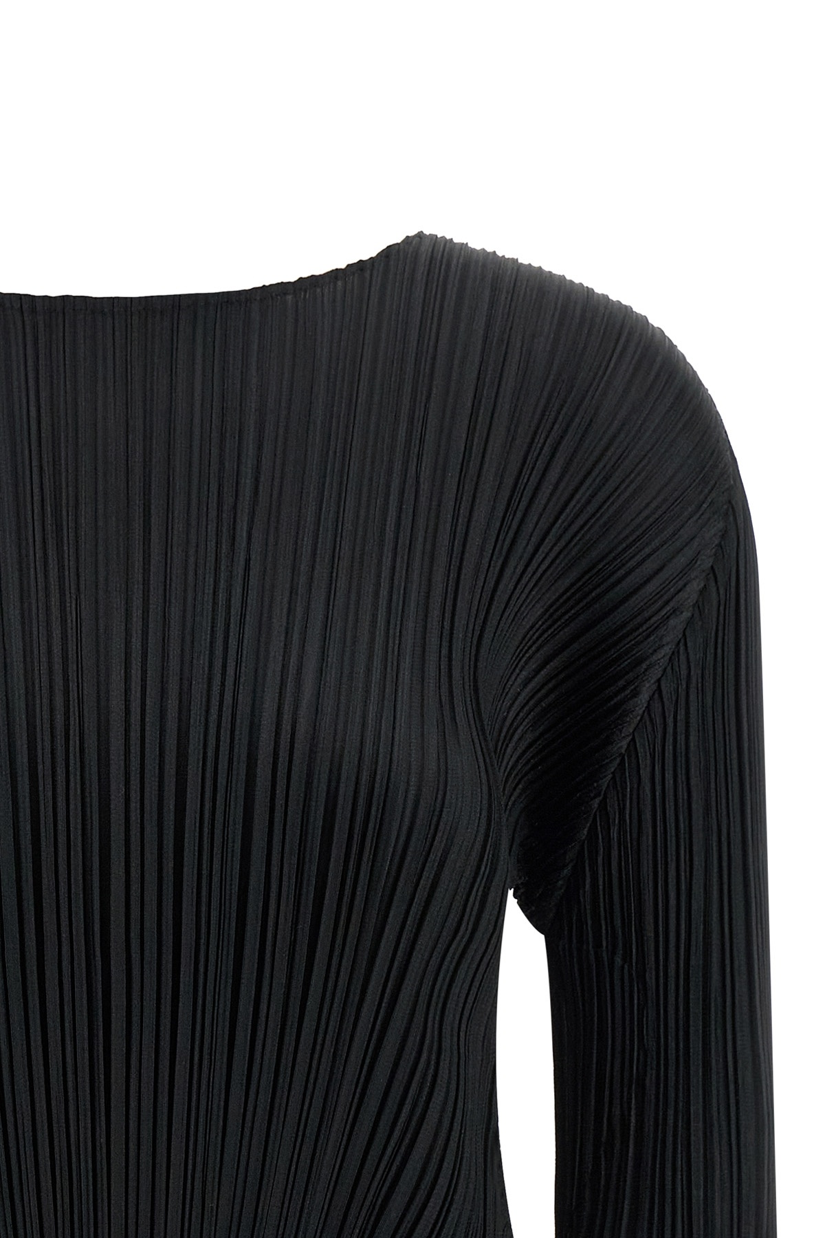 Issey Miyake Pleats Please 'monthly Colors: October' Blouse In Black