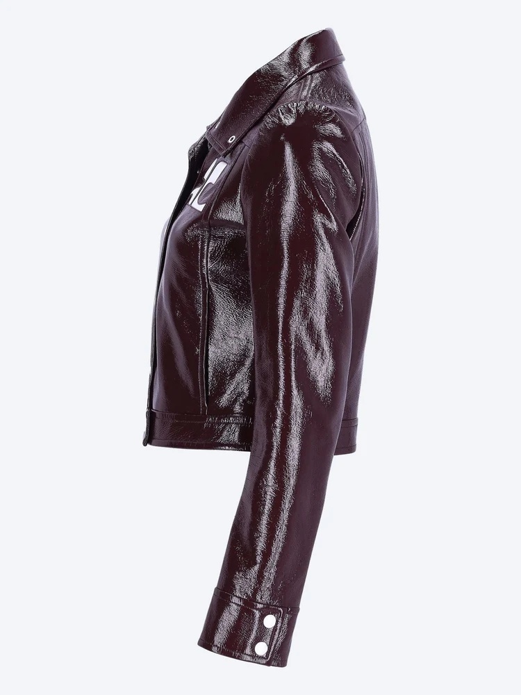Courrèges High Collar Cropped Cotton Jacket