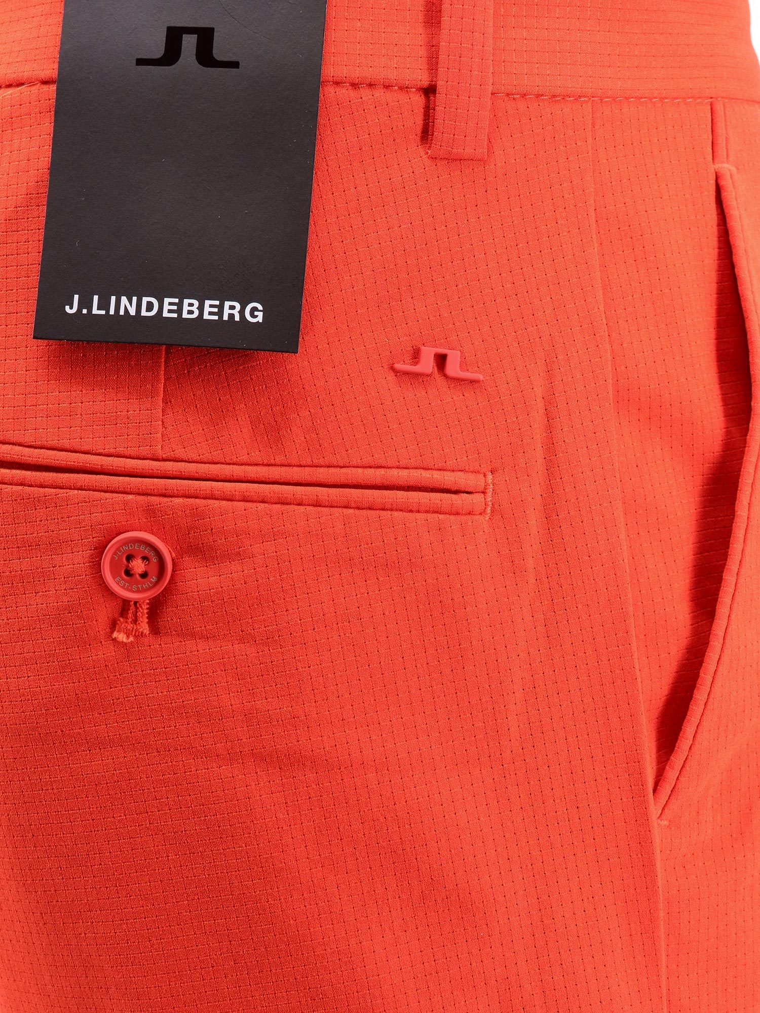 Shop J. Lindeberg J.lindeberg Tailored Shorts In Red