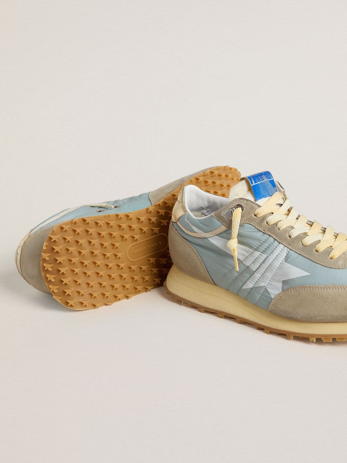 Golden Goose Low Top Sneakers Contrast Stitching In Brown