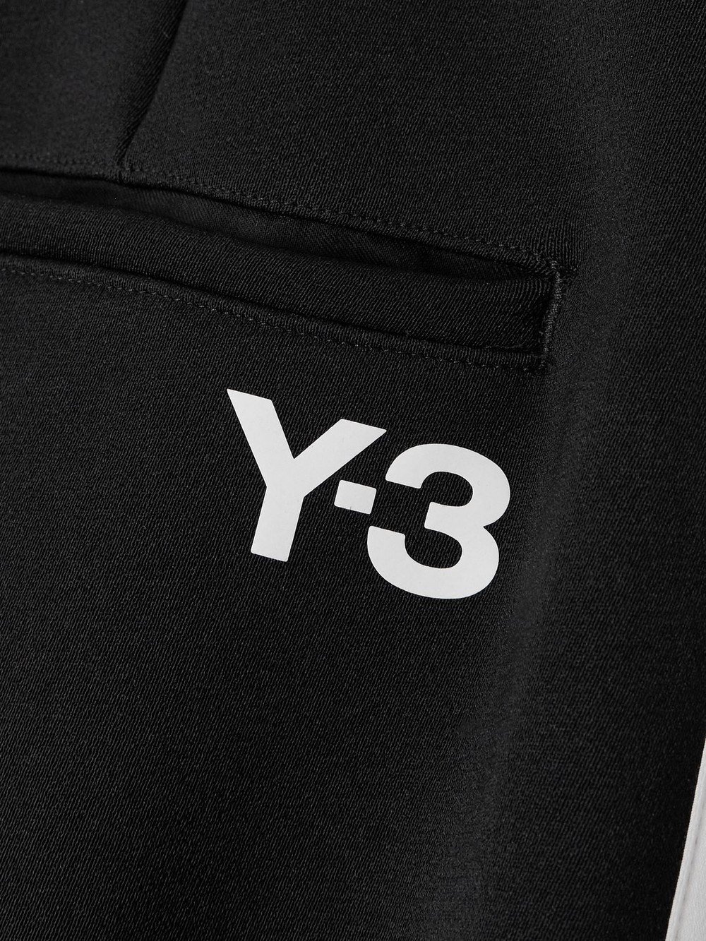 Y-3 3-stripe Drawstring Track Pants In Black