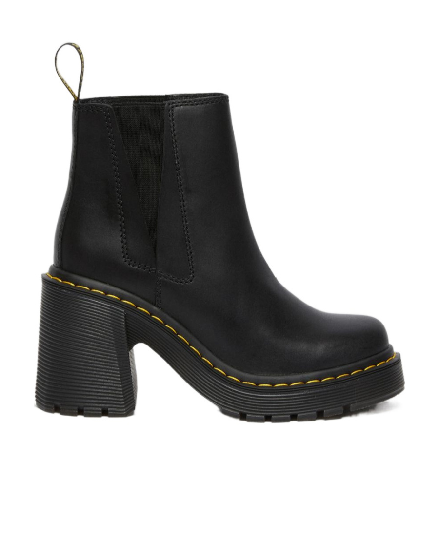 Dr. Martens Damen Spence Leder Chelsea-stiefel Mit Absatz In Black