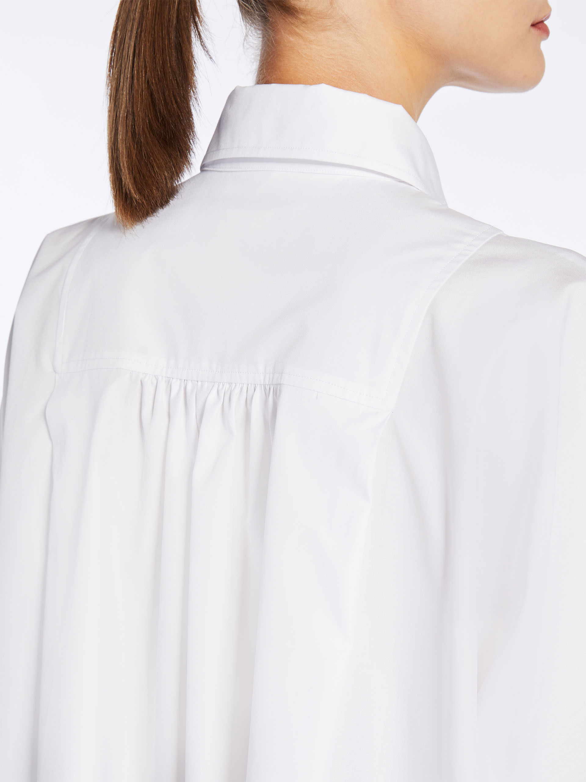 Max Mara Lapel Shirt Dress In White