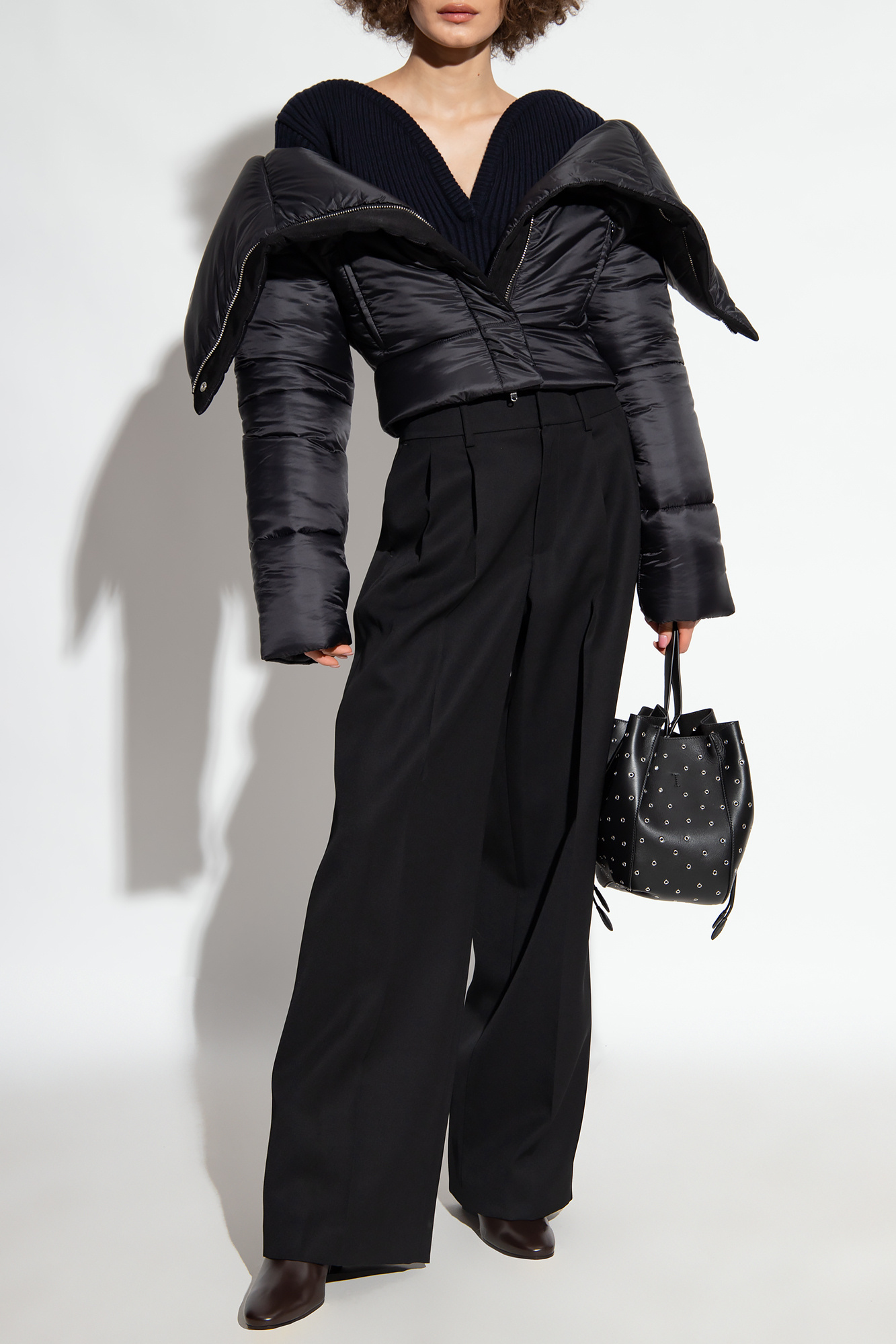 Alaïa Long-sleeved Casual Jacket In Black