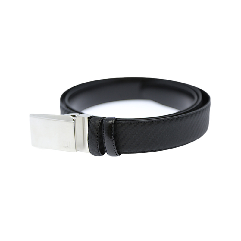 DUNHILL PLATE BUCKLE LOGO BELT 
