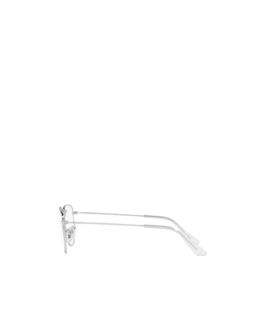 Ray Ban Logo Metal Frame Flat Mirror In White
