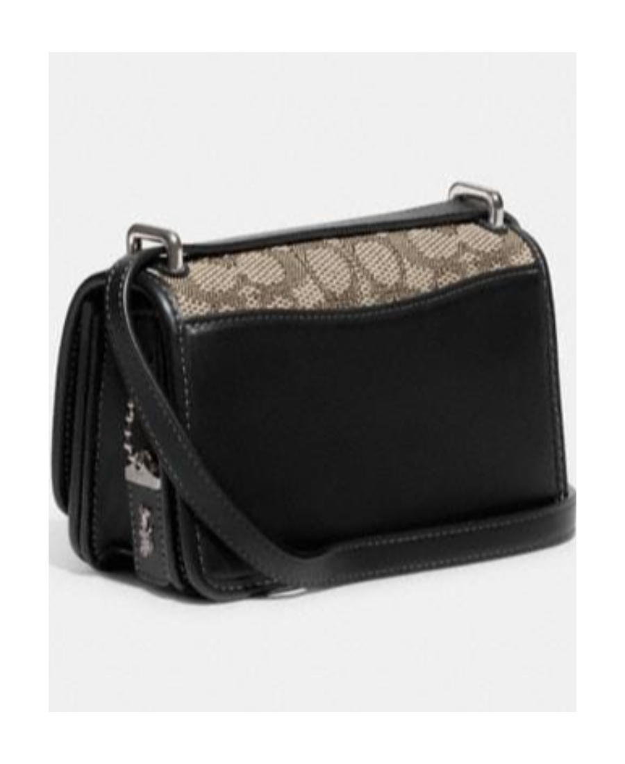Coach Restored Bandit Crossbody In Signature Textile Jacquard In Black