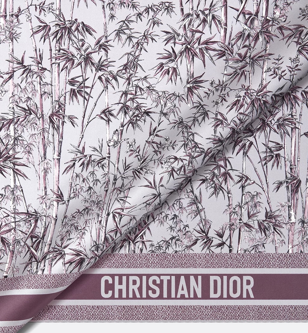 Dior Toile De Jouy Natura 70 Square Scarf