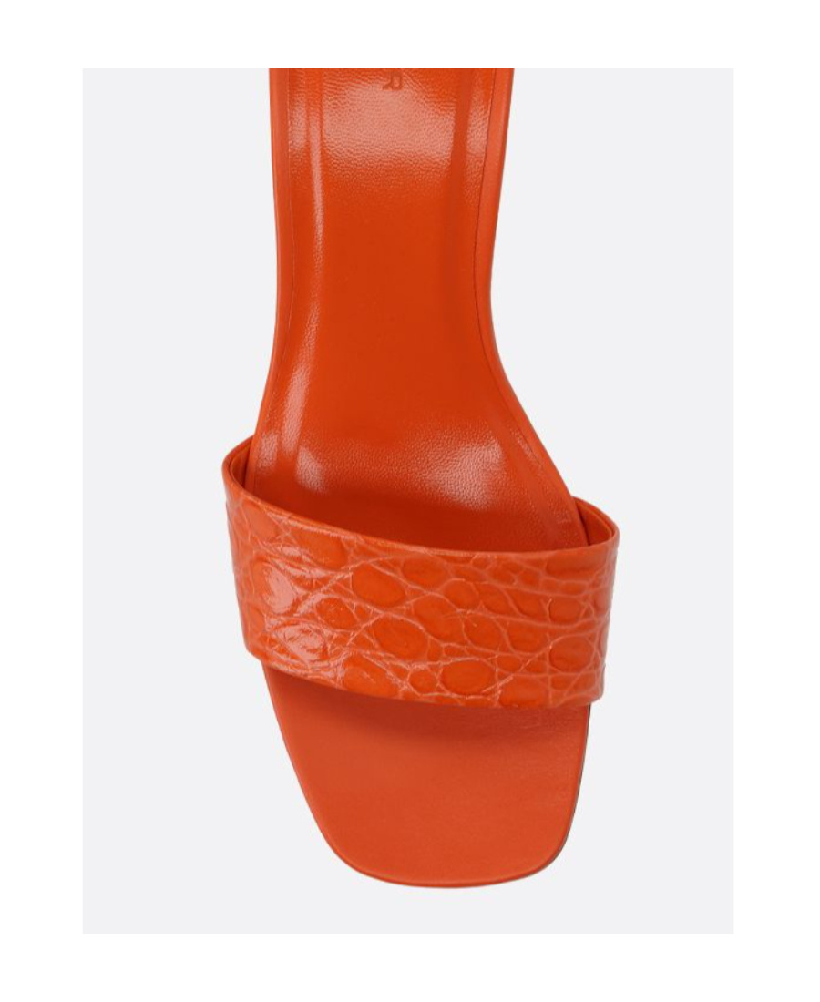By Far Ceni Embossed Mules In Brown