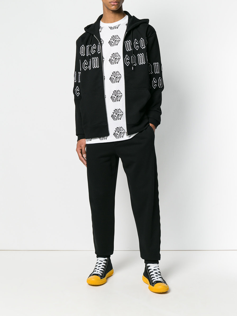 MCQ BY ALEXANDER MCQUEEN LOGO PRINT TRACK PANTS 