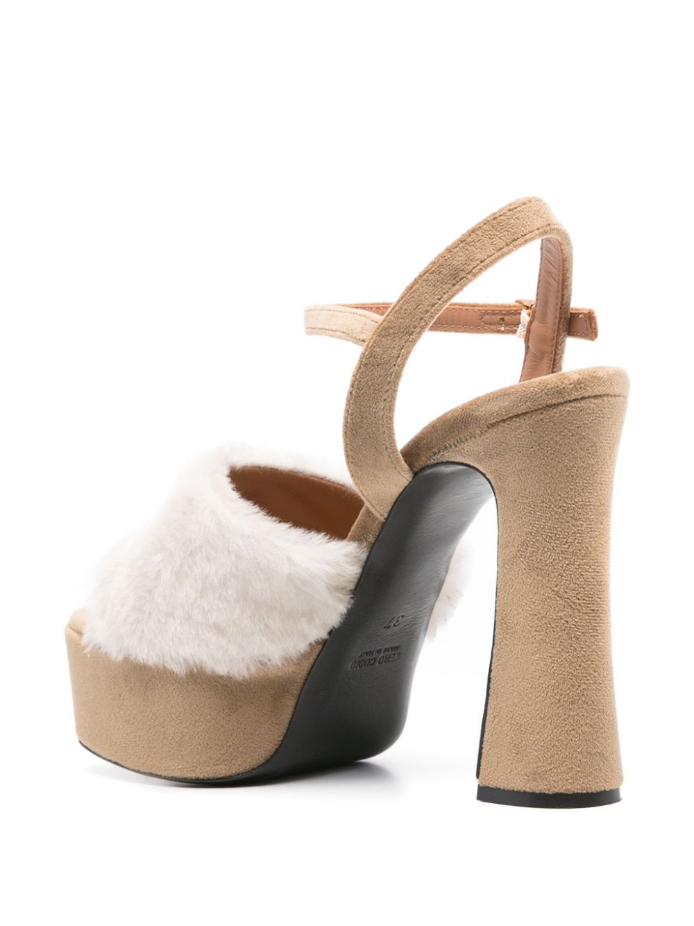 Roberto Festa Round Toe High Heel Sandals In Multi