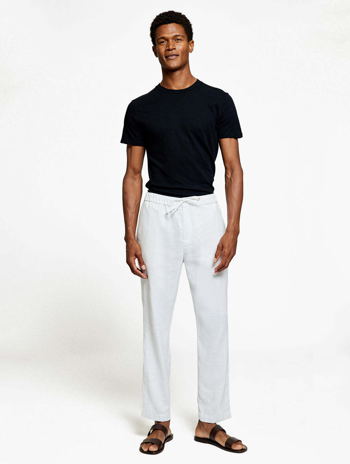 Frescobol Carioca Wide-legged Casual Pants In White