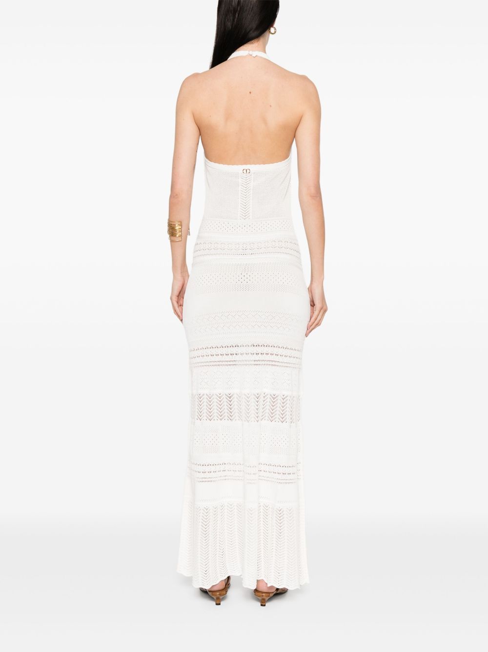 Shop Twinset Knitted Maxi Dress