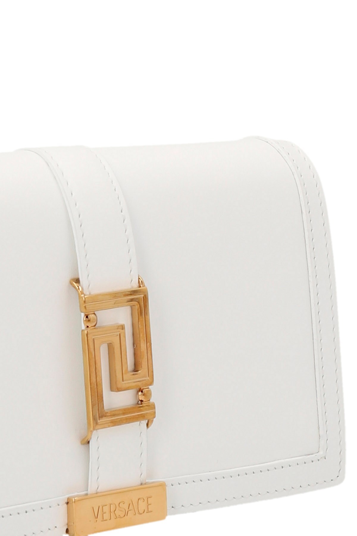 Versace Greca Goddess Shoulder Bag In White
