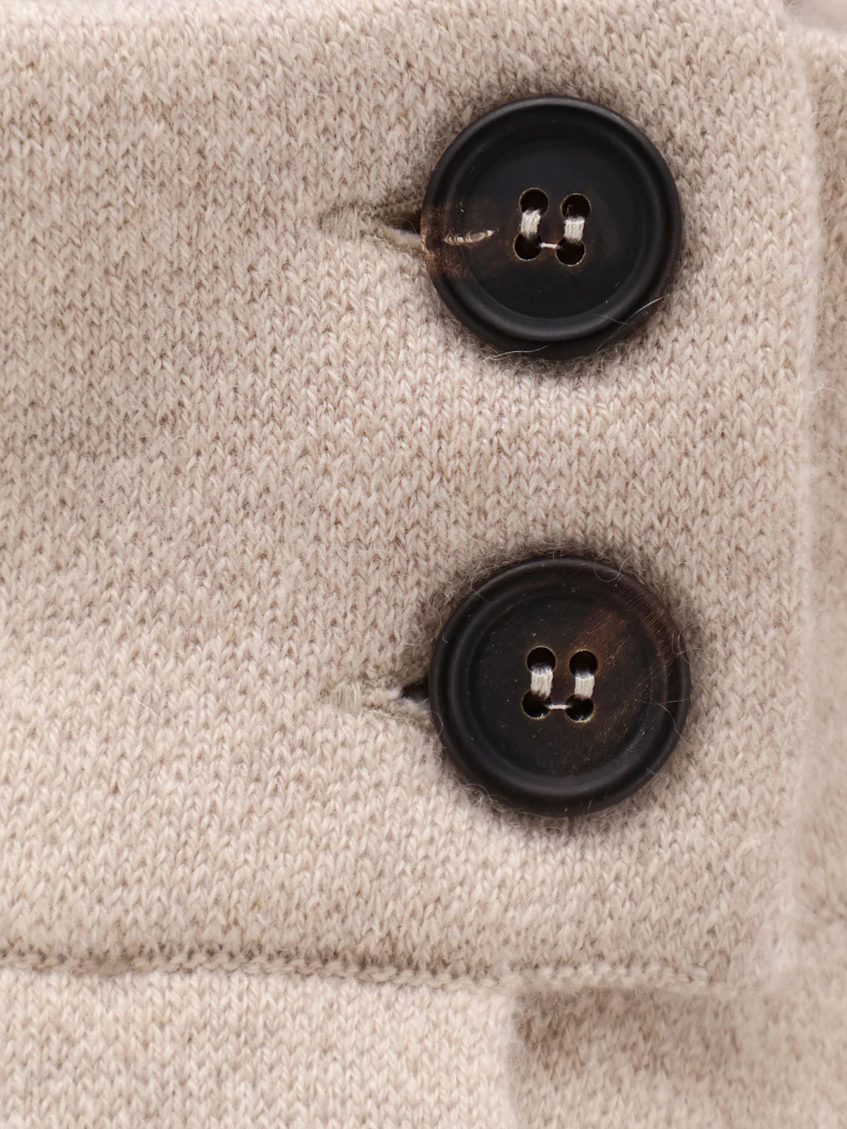 Brunello Cucinelli Cashmere Cardigan With Monili In Brown