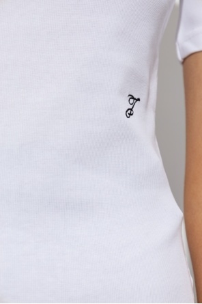 Jacquemus Scoop-neck Cotton T-shirt In White