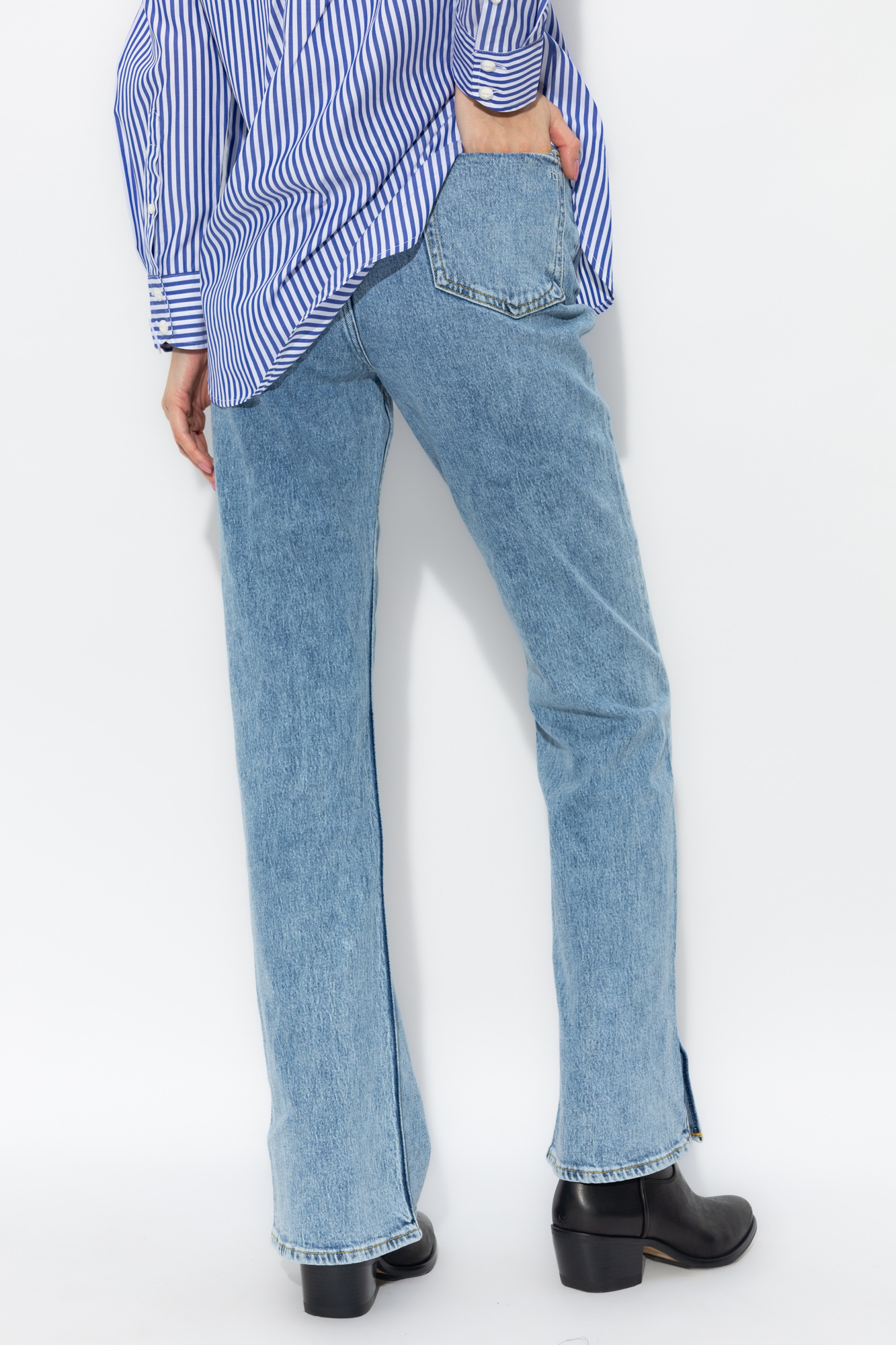 Rag & Bone Peyton High-rise Bootcut Jeans In Blue