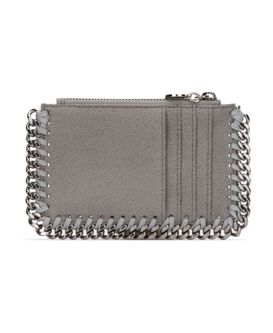 Stella Mccartney Falabella Coin Pouch In Gray