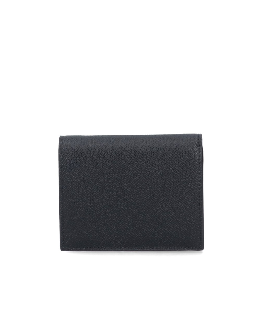 Ferragamo Logo-plaque Leather Wallet In Black